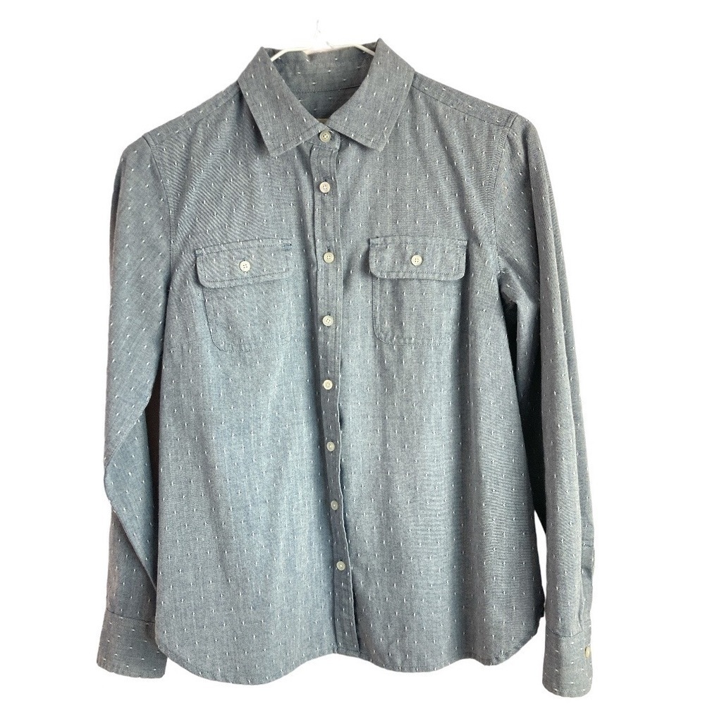 Talbots Classic Cotton Blend Button Down Shirt